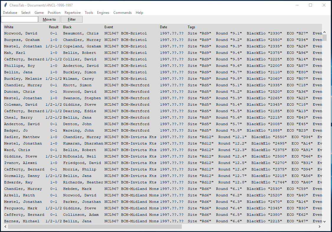 Solentware - Chess database software